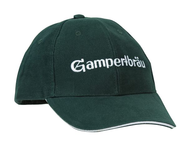 Gampertbräu Cap in grün mit Logo in weiss