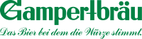 Gampert-Bräu Schriftzug grün Gampert-Bräu Schriftzug grün
