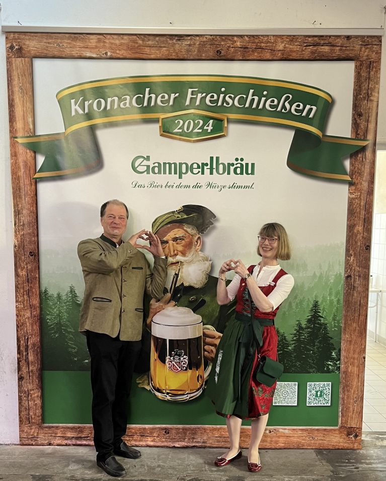 Selfiepoint in der Gampert-Bierhalle Schützenstadl