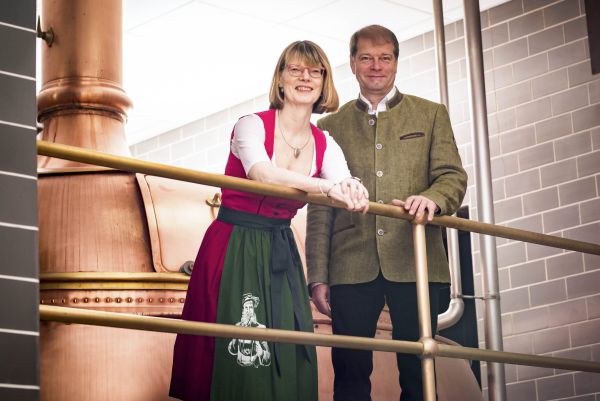 Annette und Christian Höfner in der Brauerei 2013